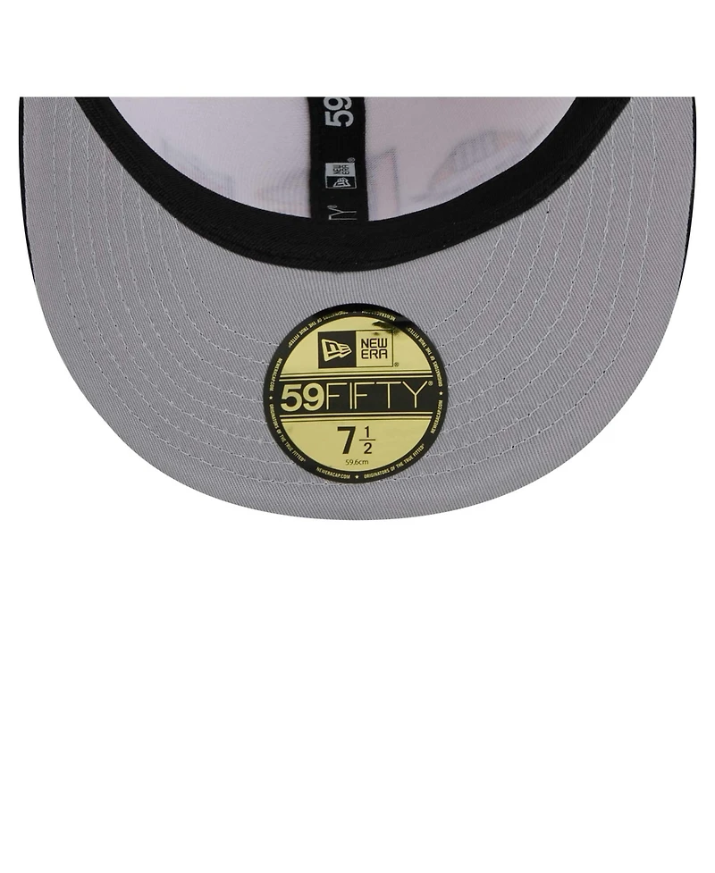 New Era Men's Cream/Black Pittsburgh Steelers Corduroy 59FIFTY Fitted Hat