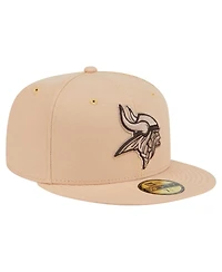 New Era Men's Tan Minnesota Vikings Candied Pecan 59FIFTY Fitted Hat