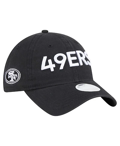 New Era Women's Black San Francisco 49ers Cece 9TWENTY Adjustable Hat