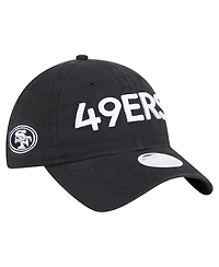 New Era Women's Black San Francisco 49ers Cece 9TWENTY Adjustable Hat