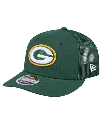 New Era Men's Green Green Bay Packers Low Profile 9FIFTY Snapback Hat