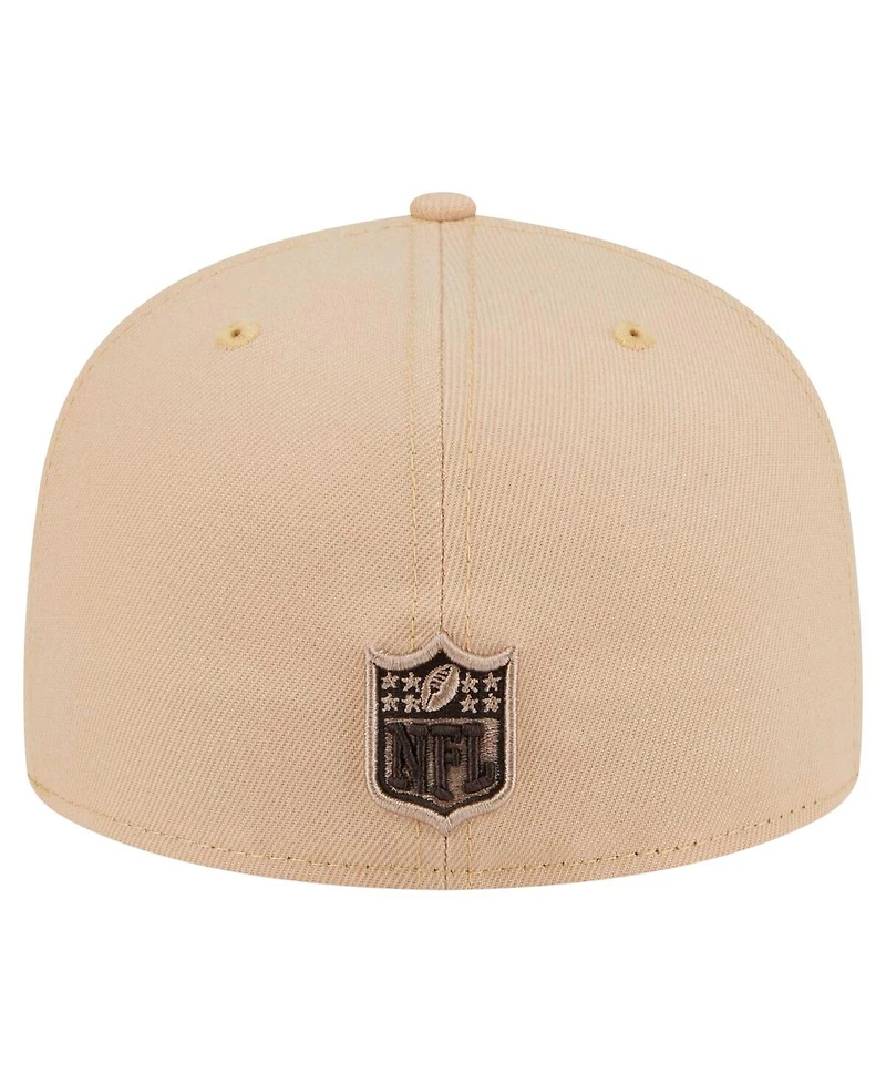 New Era Men's Tan Minnesota Vikings Candied Pecan 59FIFTY Fitted Hat