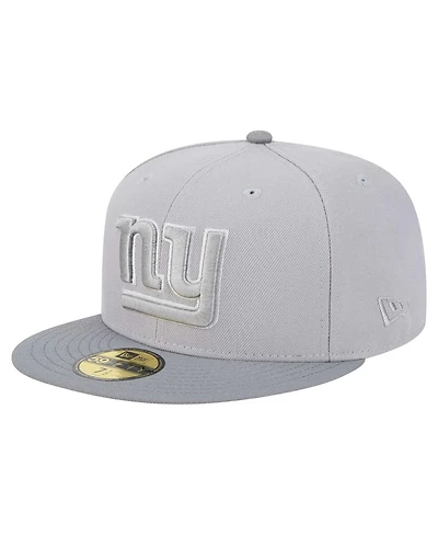 New Era Men's Gray/Graphite York Giants Iron Cloud 59FIFTY Fitted Hat