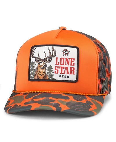 American Needle Men's Orange/Camo Lone Star Mallard Foamy Snapback Hat