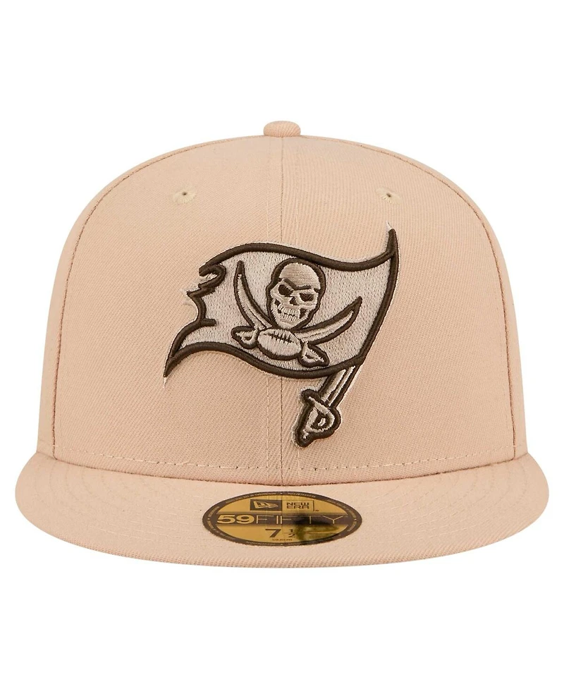 New Era Men's Tan Tampa Bay Buccaneers Candied Pecan 59FIFTY Fitted Hat