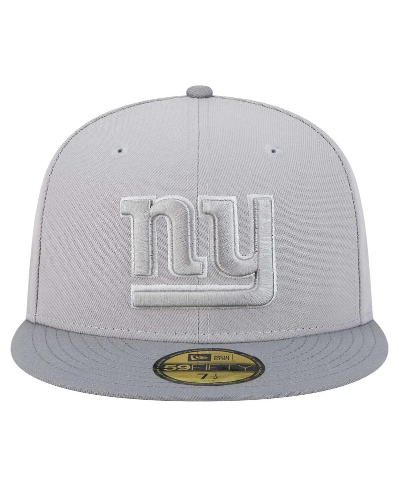 New Era Men's Gray/Graphite York Giants Iron Cloud 59FIFTY Fitted Hat