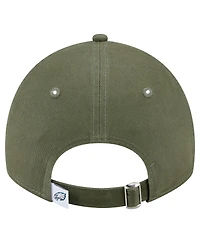 New Era Men's Olive Philadelphia Eagles Main 9TWENTY Adjustable Hat