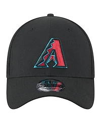 New Era Men's Black Arizona Diamondbacks Logo 39THIRTY Flex Hat