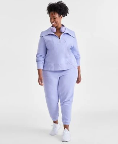 Ideology Plus Size Quarter Zip Sweatshirt Joggers Exclusively At Macys