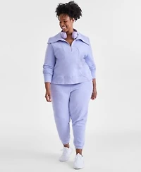 Ideology Plus Size Quarter Zip Sweatshirt Joggers Exclusively At Macys