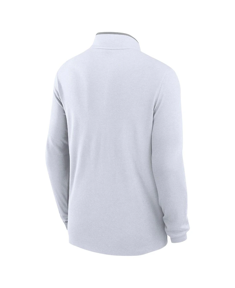 Nike Men's White Colorado Buffaloes Coaches Courtside Basketball Victory Performance Quarter-Zip Top