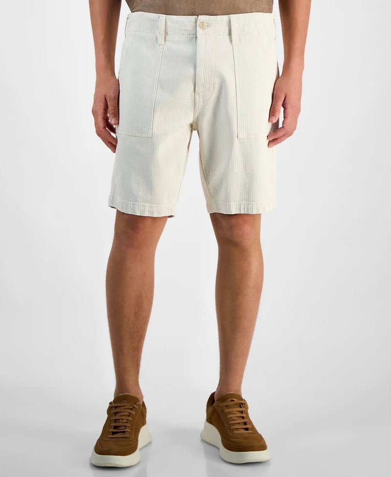Guess Men's Herringbone Utility Shorts