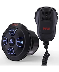 Pyle Amplified Wireless Bt Audio Controller Kit with Microphone, Waterproof