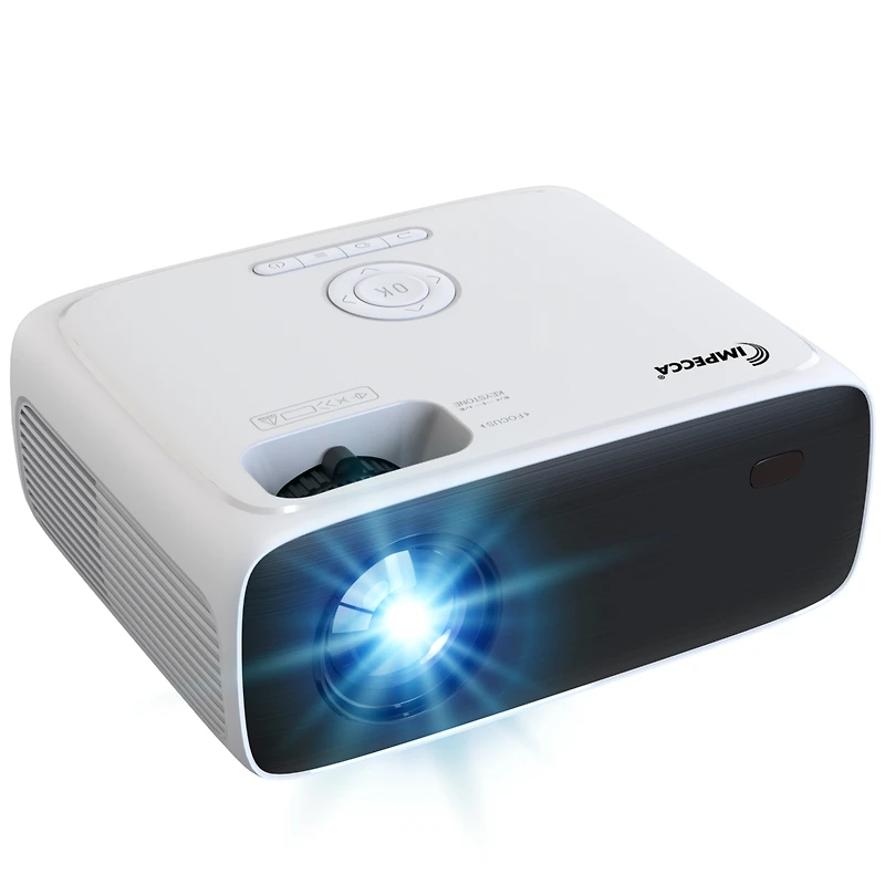 Impecca 180” Home Theater Projector, 200 Ansi Lumens, 720P, Protective Case+Accessory Kit