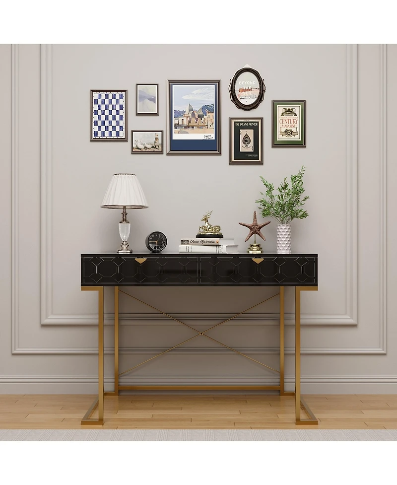 Boyel Living Functional Writing Desk with Ample Storage and Modern Design