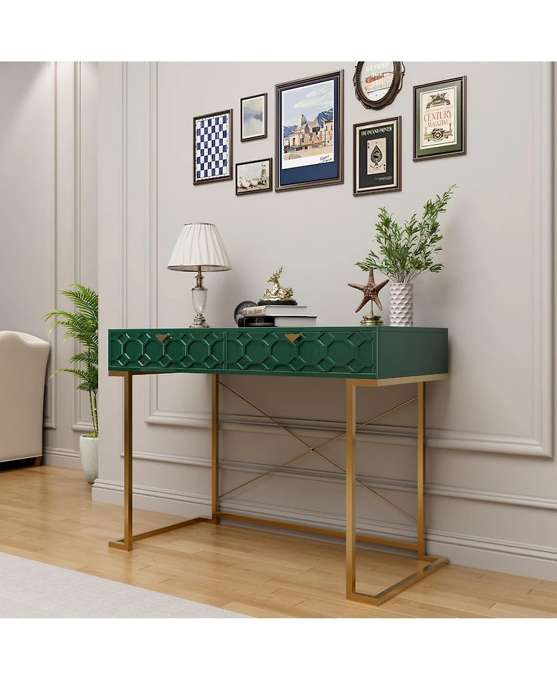 Functional Writing Desk with Ample Storage and Modern Design