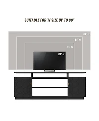 Boyel Living Elegant Multifunctional Tv Stand with Ample Storage and Innovative Design
