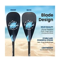 SereneLife Adjustable 3-Piece Sup Paddle with Carry Bag
