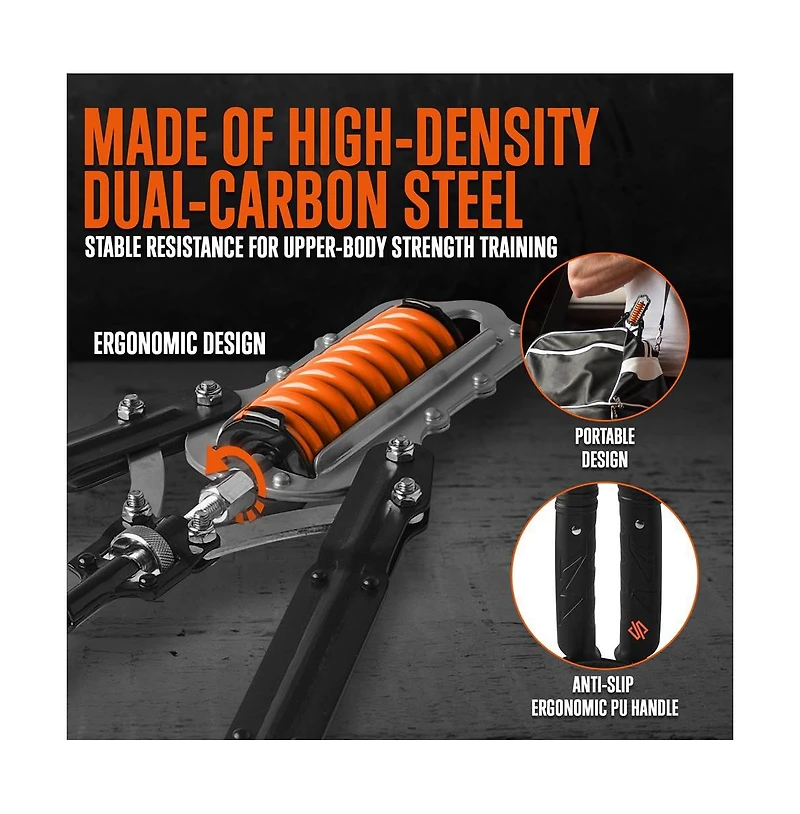 Squatz Adjustable Twister Bar Arm Exerciser for Strength Training