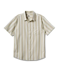 Quiksilver Men's Oxford Stripe Classic Short Sleeve Shirt