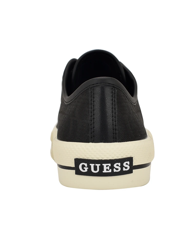Guess Women's Carey Jacquard Logo Low-Top Lace-Up Sneakers