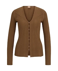 Boss by Hugo Boss Women's Hook-Closure Ribbed Cardigan