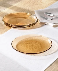 Oake Sunstone Glass Dinner Plates, Set of 4, Exclusively at Macy's