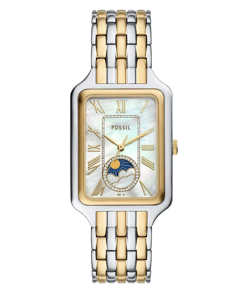 Fossil Women's Raquel Sun Moon Multifunction Stainless Steel Watch, 29mm