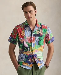 Polo Ralph Lauren Men's Classic-Fit Patchwork-Print Oxford Shirt