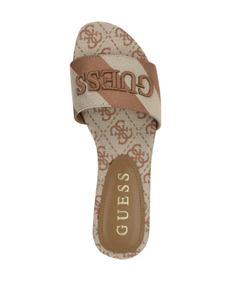 Guess Women's Harini Slip-On Logo Flat Sandals