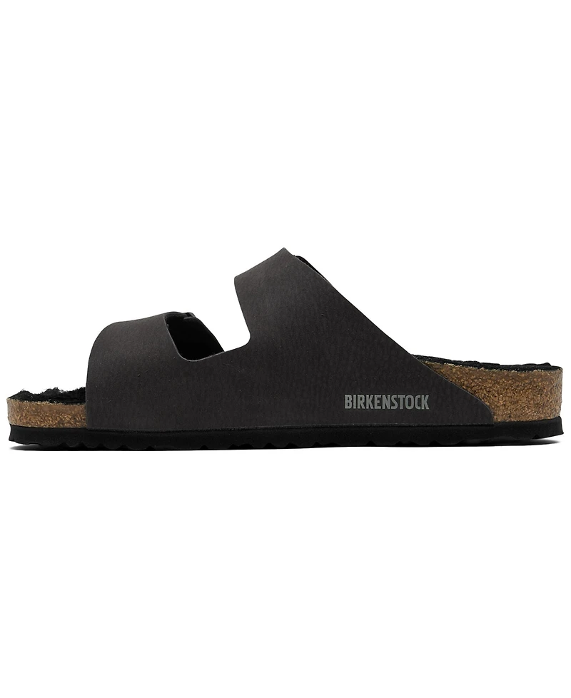 Birkenstock Men's Arizona Shearling Microfiber Sandals from Finish Line
