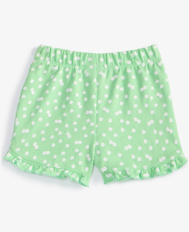 First Impressions Baby Girls Daisy Dot Printed Shorts, Exclusively at Macy's