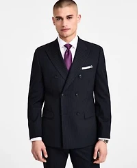Alfani Mens Slim Fit Pinstripe Double Breasted Suit Separates Created For Macys