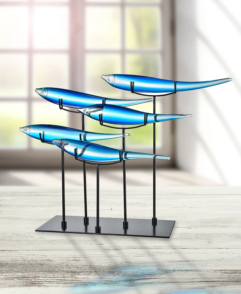 Dale Tiffany 5-Blue Fish Figurine
