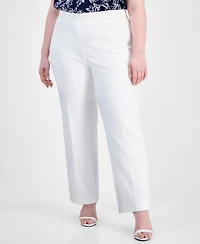 Ak Anne Klein Plus Pull-On Pants