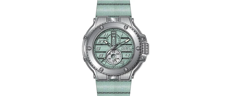 Invicta Men's 47377 Racing Quartz Multifunction Turquoise, Grey Dial Watch