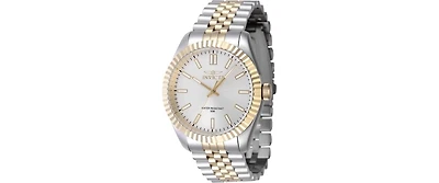 Invicta Men's Specialty Quartz 3 Hand Silver Dial Watch