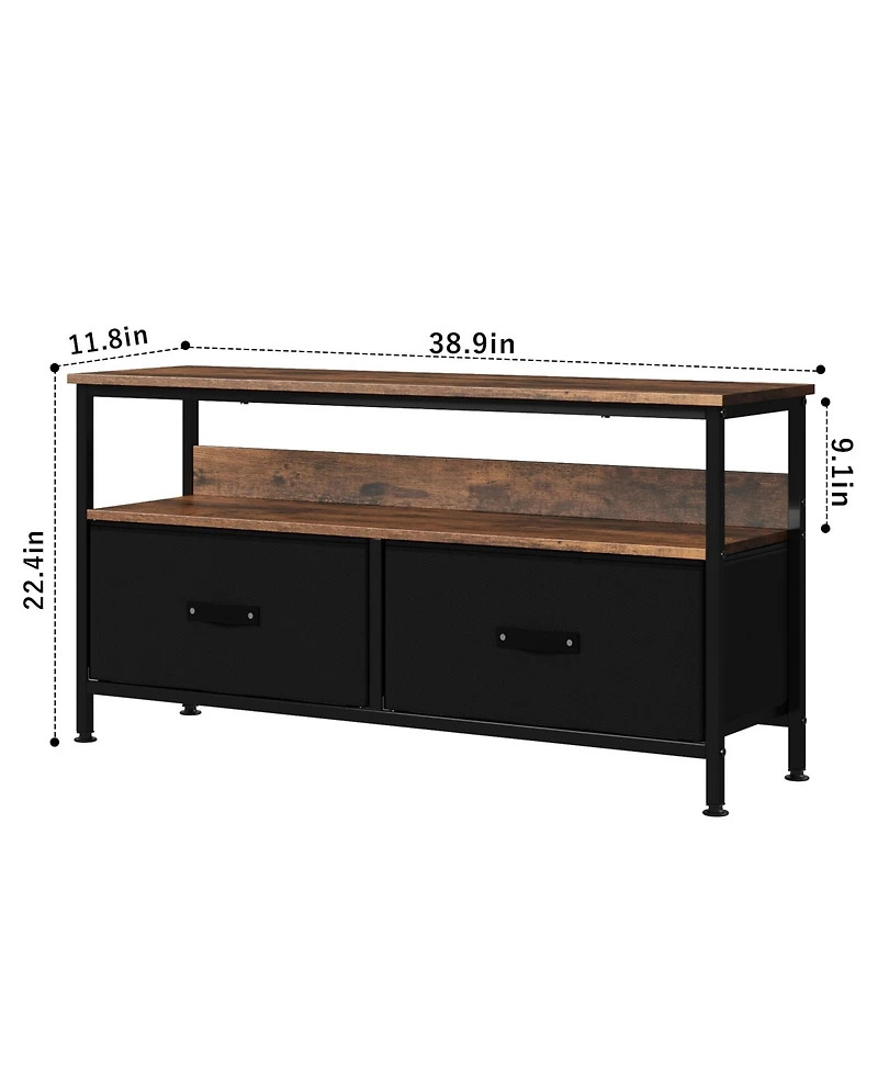 gaomon 50 Inch Tv Stand for Living Room, Dresser Tv Stand for with 2 Drawers