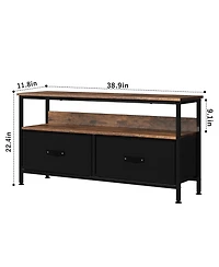 gaomon 50 Inch Tv Stand for Living Room, Dresser Tv Stand for with 2 Drawers