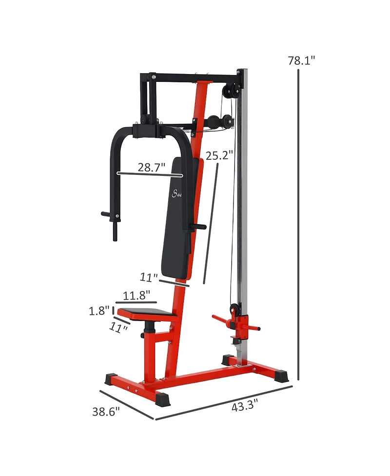 Soozier Chest Fly and Press Machine for Upper Body Training,