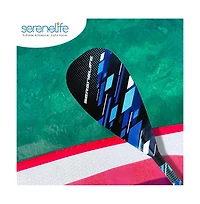 SereneLife Adjustable 3-Piece Sup Paddle with Carry Bag