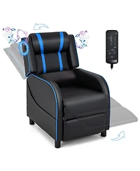 Gouun Pu Leather Massage Gaming Recliner Chair with Side Pockets