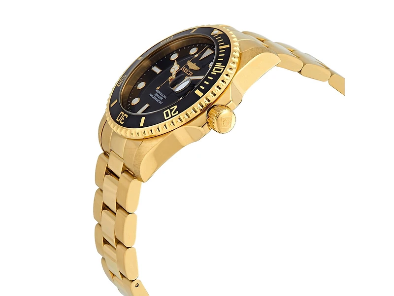 Invicta Men's 33271 Pro Diver Quartz 3 Hand Black Dial Watch