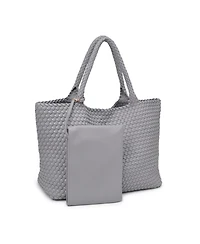 Moda Luxe Solana Large Woven Tote Bag