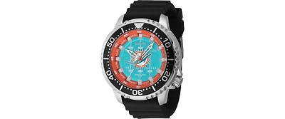 Invicta Men's 48102 Nfl Miami Dolphins Quartz 3 Hand Light Blue Dial Watch