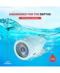 Pyle Digital Marine Camera & Monitor System, 4.3'' Lcd, 1000TVL, White