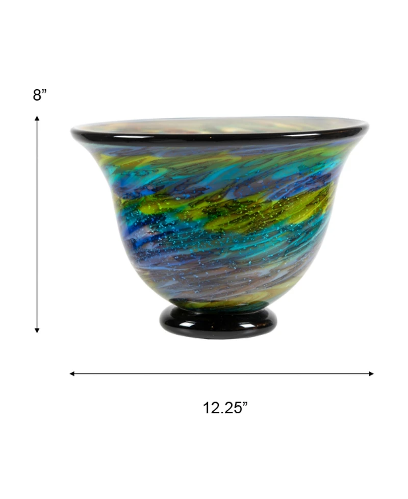 Dale Tiffany 8.5" Under the Sea Art Glass Bowl