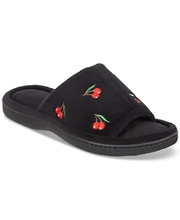 Isotoner Signature Women's Embroidered Fruit Slide Slippers