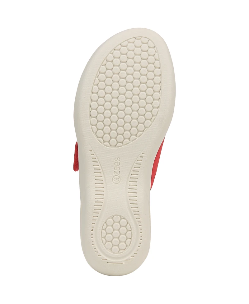 LifeStride Women's Carefree Washable Slide Wedge Sandals