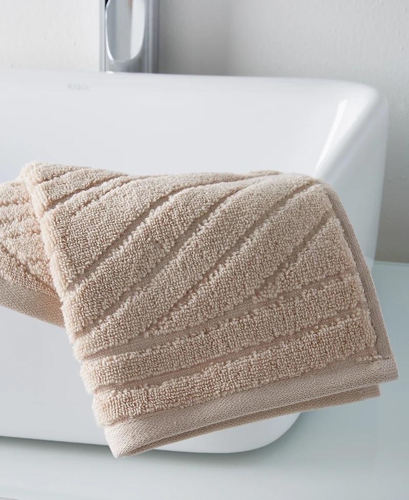 Hotel Collection Expressionist 100% Turkish C0tton Washcloth, 13" x 13", Exclusively at Macy's
